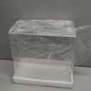 UNIQOOO Clear Acrylic Card Box w/Slot, Thick DIY Wedding Box Blank White Print, Large 10x10x5.5 in, for Reception Decoration Fundraiser Money Box Election Ballot Graduation Keepsake Party Favor