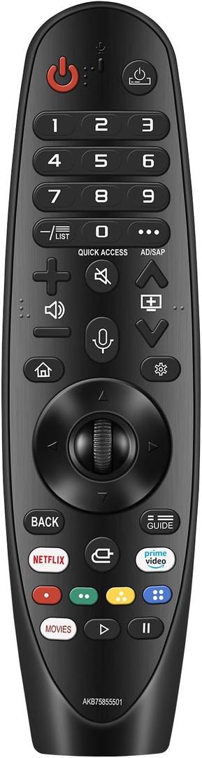 Replacement for LG Remote Control for Smart TV from 2018-2025, for Magic LG TV Remote Replacement with Voice and Pointer Function