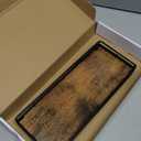 Bathroom Toilet Tank Tray, 13" Wood Toilet Paper Storage Basket Tray Back Of Toilet Basket Organizer,Vanity Tray For Perfume Makeup Candle Decor, Black & Farmhouse Brown (13" x 6.5" x 1.5")