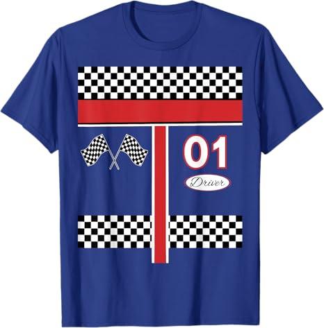 Race Car Driver Costume Shirt for Halloween T-Shirt,L