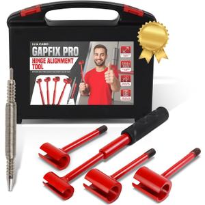 LU & CAIBO- 4-in-1 Door Hinge Adjustment Tool, Hinge Bender Tool, Door Adjustment Tool, Adjusting Wrench, Hinge Gap Adjustment Tool, Door Fixer, Door Adjuster
