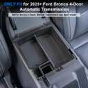 TOPINSTALL 2-Layer Trays Compatible with 2025 2026 Ford Bronco 4 Doors Automatic Transmission ONLY, Full Size Bronco Center Console Organizer (Not for Manual Transmission & 2 Doors & Bronco Sport)