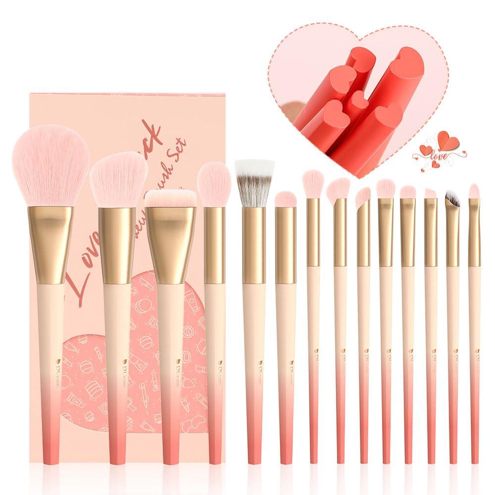 DUcare Makeup Brushes 14Pcs Makeup Brush Set Premium Synthetic Kabuki Foundation Blending Face Powder Blush Concealers Eye Shadows Brushes