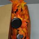 Fall Candle Holder Centerpiece for Table with Lights 3 Wick Candle Holde with Big Pumpkins Cute Berries and Rich Maples Autumn Decorations for Table Centerpiece Dining Room Desktop Indoor Home Decor