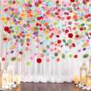 310Pcs Fake Flower Heads Mini Artificial Flower Bulk Silk Flowers for Decoration Small Faux Flower Heads Fabric Daisy Buds Floral for Crafts DIY Wedding Party Baby Shower Home Decor (Bright Colors)