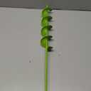 3x24-Inch Garden Auger Drill Bit for Planting and Post Hole Digging - Upgraded Spiral Design, Solid Shaft - Hex Driver Drill Compatible (Green)