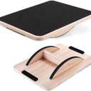 Yes4All 350LBS Professional Wooden Balance Board for Leg Workout, Anti-Slip Rocker Board, Wobble Board for Standing Desk