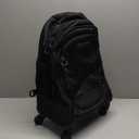 Kenneth Cole REACTION 17" Polyester Dual Compartment 4-Wheel Laptop Backpack, Black