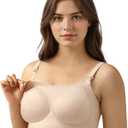 Nursing Bras for Breastfeeding Seamless Maternity Bra Wireless Pregnancy Sleep Bralette Natural Shape Support (M)