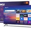 Roku Smart TV 2025 – 50-Inch Select Series, 4K HDR TV – RokuTV with Enhanced Voice Remote – Flat Screen LED Television with Wi-Fi for Streaming Live Local News, Sports, Family Entertainment