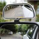 Blind Spot Mirror for Car, HD Glass Convex Wide Angle Blindspot Rear View Mirrors, Adjustable Clip On Car Side Mirror for Trucks SUVs Jeep RVs, Fits Max 0.16in/0.4cm Framed Mirrors