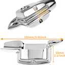 Motorcycle Rear Brake Master Cylinder Cover Fit For Harley Touring Electra Glide Road Glide Road Kings Street Glide 2008-2025 Chrome
