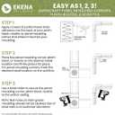 2 1/2"W x 6 1/2"H x 1"P Americraft Solid Hardwood Stain Grade Smooth Plinth Block with Squared Edge, White Oak
