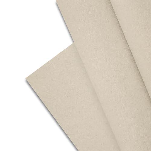 Majestic Giftware PVC Faux Leather Fabric Size 15 ft x 53 inch | Tan Crosshatch Synthetic Vinyl Faux Leather Sheets by The Yard for DIY Crafts, Upholstery | Waterproof & Easy to Clean