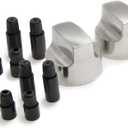 GrillPro 25960 Chrome Look Replacement Control Knobs Will Fit Large D Shaped Valve Stems