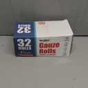 YesBes 32 Pack Gauze Rolls, 4 in x 4.1 Yards, Premium Gauze Wrap Roll for Wounds, Bandage Wrap Rolled Gauzes, Mummy Wraps, Individually Wrapped