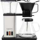 SimplyGoodCoffee THE BREWER - Plastic-Free. Coffee Maker/Coffee Machine. 8 Cup Automatic Drip Pour Over Coffee Brewer. Brewer Free of Plastic, Gold Cup Standard. Black/Stainless Steel