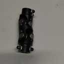 3/4 DD X 3/4 DD Steering Shaft Universal U Joint Coupling, Powder Coated Universal Steering Shaft Coupler Steel, 3/4" DD to 3/4" DD Single Steering Shaft Joint Black