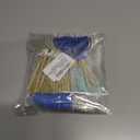 2 x 24 PCS Happy Hanukkah Cupcake Toppers Star of David Candlestick Cupcake Picks for Jewish Birthday Cake Decorations Supplies (Blue2)