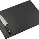 Black Plastic Cutting Board - 18 x 12 Inch Large, 1/2" Thick HDPP Poly for Restaurants and Commercial Kitchens, NSF Stamped