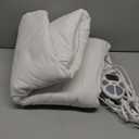 Serta Heated Mattress Pad Twin Size - Electric Mattress Pad, 10 Heat Setting Controller, Auto Shut Off Timer, Deep Elastic Pocket, Up to 17" Mattress, ETL Certified, Machine Wash, Twin, White