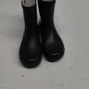 Hehainom Toddler Kids Rain Boots for Girls Boys Waterproof Rainboots Easy-on Light Weight Chelsea Rain Shoes (3 Little Kid, Black)