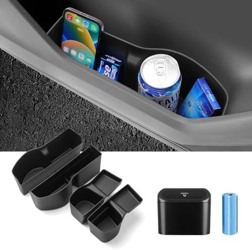 Canvcle Car Door Side Storage Box and Trash Can for Honda CR-V 2023-2025 2026 CRV Accessories Front Rear Door Insert Tray Organizer Door Handle Storage Protector with Trash Can 