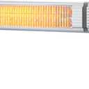 VEVOR Infrared Heater, 1500W Remote Control Electric Space Infrared Heater, IP65 Protection Carbon Infrared Outdoor Heater with 3 Speeds, for Porch,Patio,Dining Room,Studio,Backyard,Garage, Wall Mount (22.8 IN)