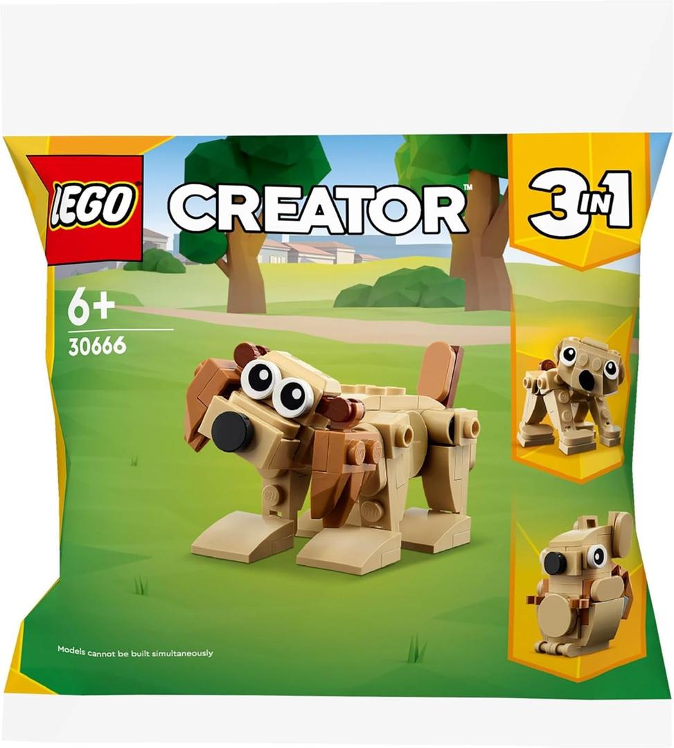 LEGO Creator 30666 Gift Animals Dog Bear Squirrel 3 in 1 Polybagged 75 Piece Set