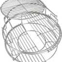5 Piece Expander Rack for Big Green Egg Medium Replacement Kit Grill Racks for Eggspander Conveggtor Basket 304 Stainless Steel with Removable Cooking System BGE Accessories