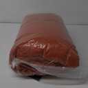 CozyLux Burnt Orange King Comforter Set 7 Pieces Bed in a Bag Terracotta Comforter Pintuck Design Fall Comforter Set King Pinch Pleated Fall Bedding Complete Set with Sheets,Pillowcases&Shams