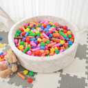 STARBOLO Ball Pit Balls for Kids -Pack of 150 200 500 Colorful Ball Pit Balls Crush Proof Plastic Toy Balls for Toddlers Ball Pit, Ball Pit Play Tent, Baby Pool Water Toys
