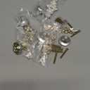 JUXYES Pack of 5 Euro Rose Decorative Cabinet Knobs with Plate, Floral Ivory Drawer Knob Cupboard Door Knobs, Ivory White Drawer Pulls Cabinet Handle Knobs for Dresser Cabinet (Small, Antique Silver)