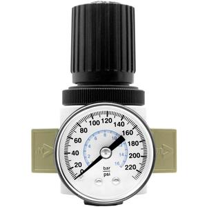 Beduan 1/4"NPT Air Pressure Regulator for Compressed Air System with Gauge,Bracket OR-02