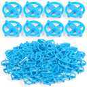 500 Pcs 1/8 Inch (3mm) Tile Spacers, Reusable Plastic Cross Tiles Spacer Blue Removable Wall Floor Leveling Clips for Various Types of Tile Leveling
