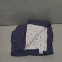 lulumoon Muslin Baby Blanket: Cotton Quilt Blankets for Toddlers - Reversible Nursery Crib Blanket for Baby Boys and Girls 47"x47"(Blue)