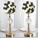 Stemless Rose Artificial Flower Heads, 200Pcs Black 1.97in Foam Roses for DIY Craft Wedding & Baby Shower Decoration