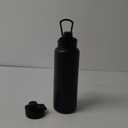 40 oz Insulated Water Bottle, Stainless Steel Camping & Hiking Hydration Flask with Wide Mouth Lid, Sports Coffee Cup Double Walled, Leakproof, for Indoor/Outdoor Use,Black
