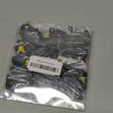 12 Pack Sport Whistles with Lanyar for Coaches, Referees and Officials, Loud Crisp Sound (12 Pcs(black))