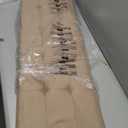 SONGMICS MAZIE Collection - 43 Inches Folding Storage Ottoman Bench, Ottoman Foot Rest, End of Bed Bench, Storage Chest, Load 660 lb, for Living Room, Bedroom, Entryway, Camel Brown ULSF077R01