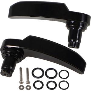 Black Motorcycle Saddlebag Latch Kit Saddle Bag Lifter Compatible with Harley Davidson Touring Street Glide, Electra Glide, Road King, Ultra Limited 2014-2021