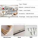 Derkymo Kitchen Picture Wall Art Home Decor The Secret Ingredient is Love Canvas Art 16"x24"