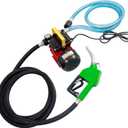 110-120V 550W Diesel Transfer Pump,Electric Fuel Transfer Pump & 32GPM Self-Priming Pump & AUTO Fuel Nozzle & 2 Hoses NPT Threads Fitting