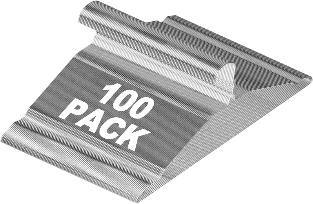 100 Pack Bulk Metal Clothes Hangers, Heavy Duty Wire Coat Hangers, Non-Slip, Ultra Thin Space Saving Hangers for Closet, Shirts, Suits, Pants, 16 Inch