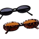 Pairs Women's Vintage Small Oval Frame Sunglasses - UV Protection Retro Glasses for Outdoor