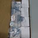 Crystal Brushed 8 Cabinets Pulls Knob, Kitchen Cabinet Drawer Knobs Solid Base Closet Cupboard Dresser Drawers Hardware Handles, Square Bathroom Bedroom Pull Single Hole Satin Brass Knobs (Black-8 pack)