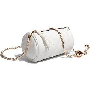 Barrel Bag Womens Cylinder Purse Crossbody Handbags Trendy Cool Round Circular Bags Casual Veagan Leather