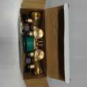 Biswing 4 Way Brass Hose Splitter, 3/4" Brass Hose Faucet Manifold, Garden Hose Adapter Connector, Hose Spigot Adapter with 4 Valves