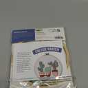 Leisure Arts Embroidery Kit 6" Cactus Garden- cross stitch kits for beginners - embroidery kit for beginners - embroidery kits for adults - embroidery kits for adults