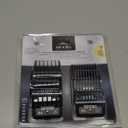 Andis 33640 BG-Series Premium Metal Clip Comb Set - Provides Sharp Cutting Blades with Long-Lasting Performance,  7 Different Sizes Black